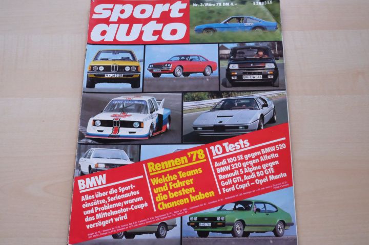 Deckblatt Sport Auto (03/1978)